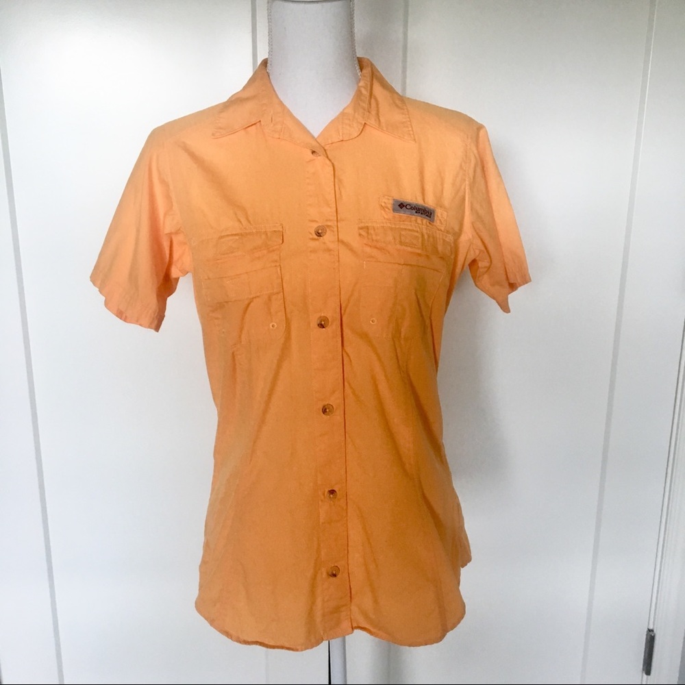 SALE Columbia | Orange PFG Button Down
